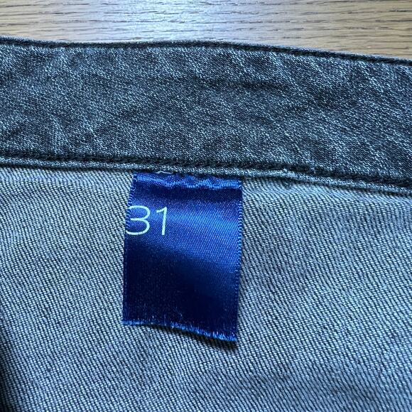 Pilcro Raw Hem Asymmetrical Front Skort‎ Black Womens 31 Vacation Beach Boho - Picture 6 of 8